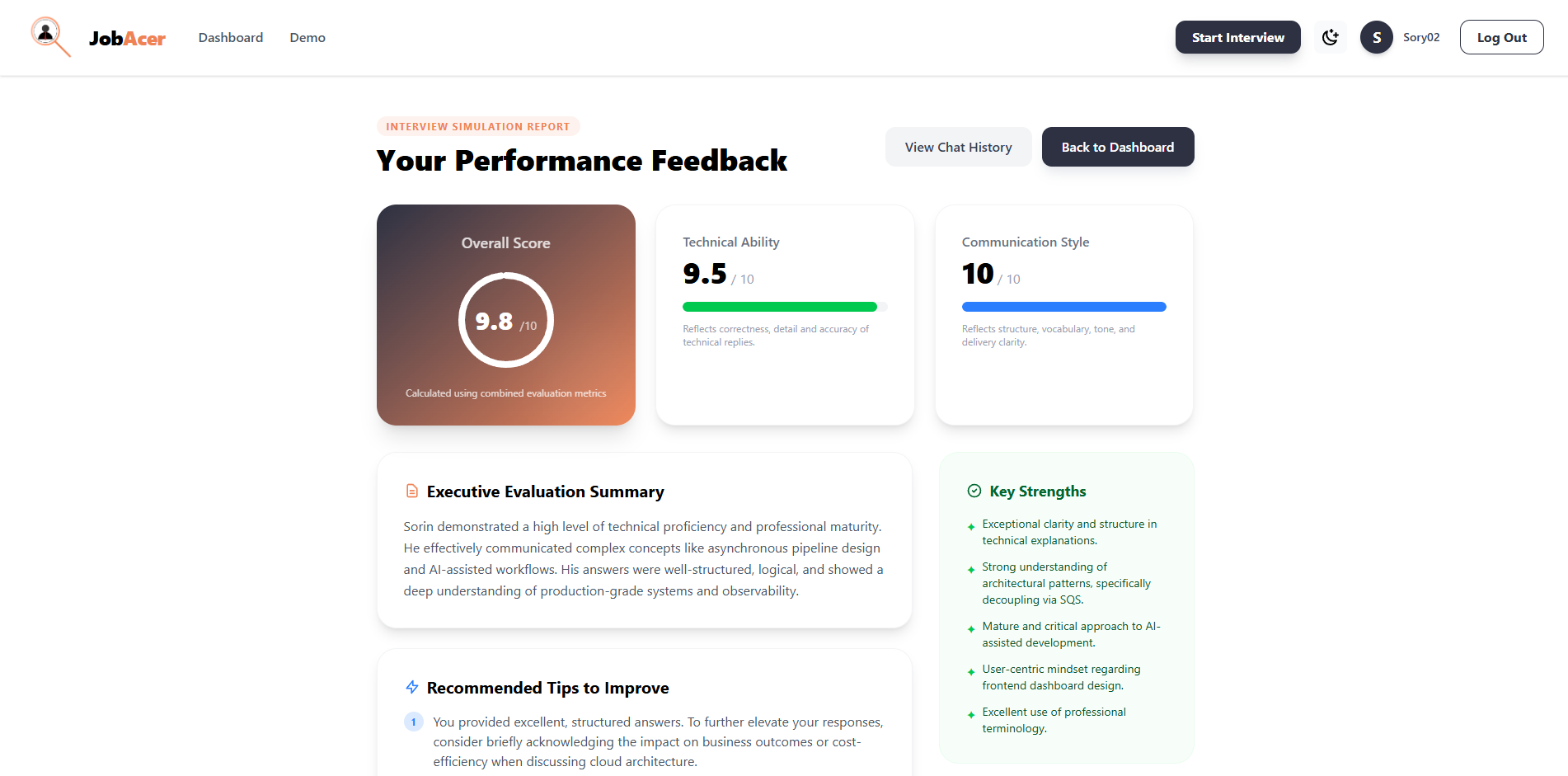 JobAcer - AI Interview Coach